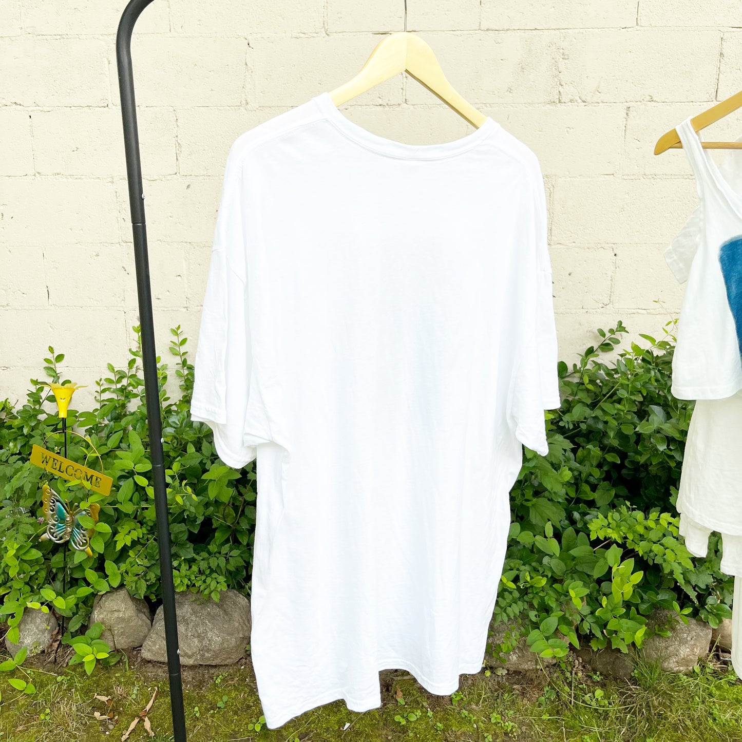 Cyanotype Sunprint Retro 1920's Flapper Love Blueprint Tee XXL