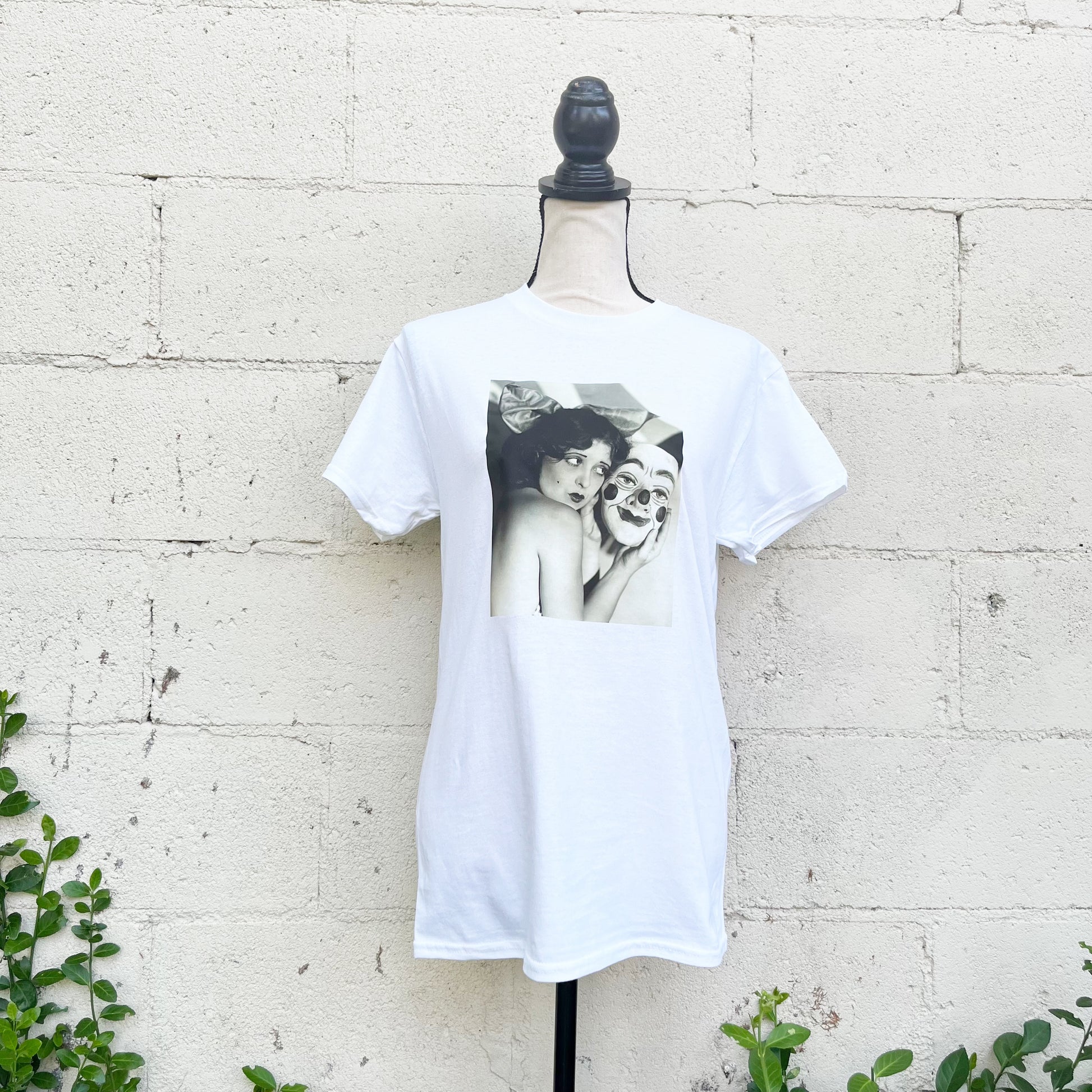 White retro Clara Bow Tee