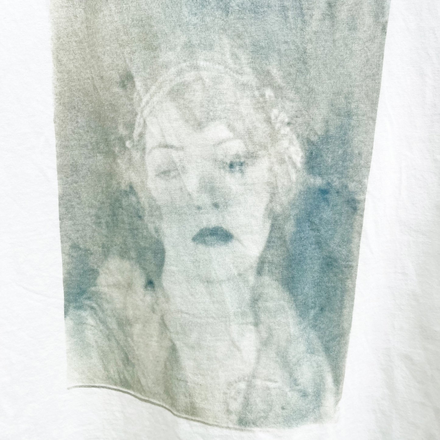 Cyanotype Sunprint Retro 1920's Flapper Blueprint Tee Large